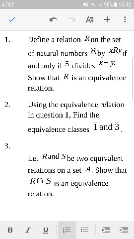 Solved Define A Relation R On The Set Of Natural Numbers Chegg Com