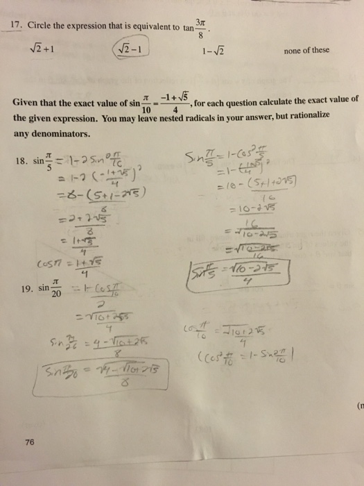 Solved Please Help with algebra on this problem.