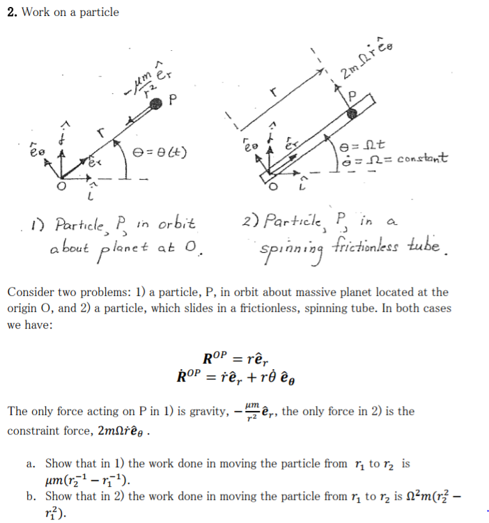Solved Work On A Particle Consider Two Problems A Partic Chegg Com