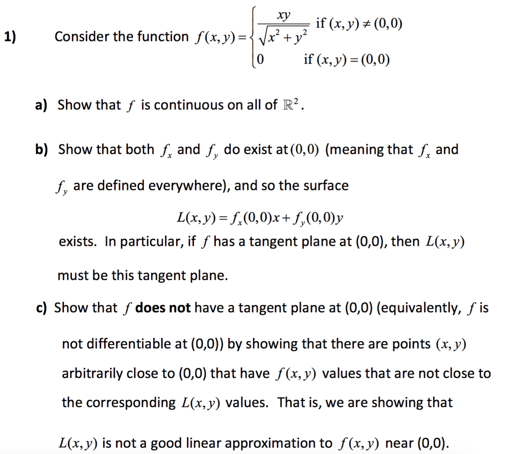 Solved It X 1 Consider The Function F X Y Ja2 0 Chegg Com