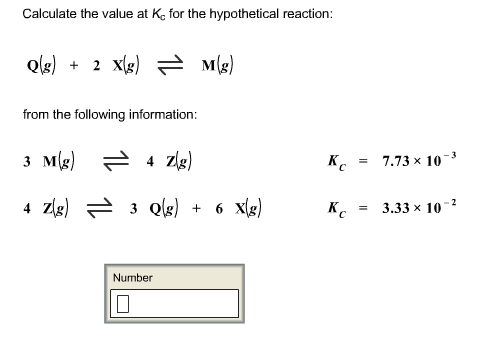 Solved Calculate The Value At Kc For The Hypothetical Rea Chegg Com