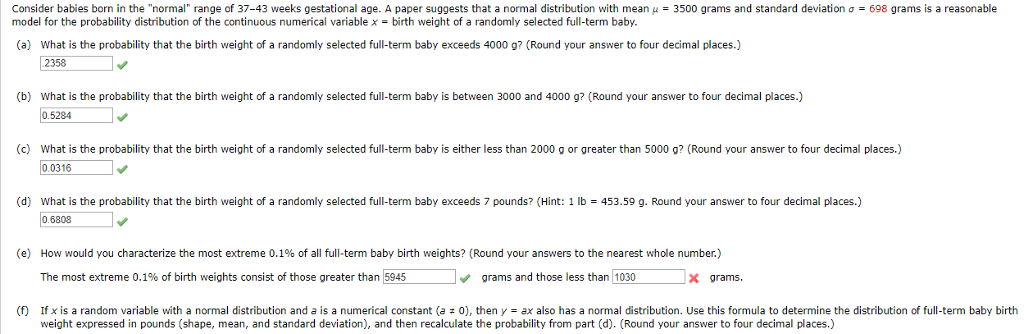 Solved I Only Need Parts E And F Please Show Work And H Chegg Com