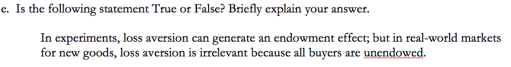 Solved: Benartzi & Thaler Use Prospect Theory To Explain T ...