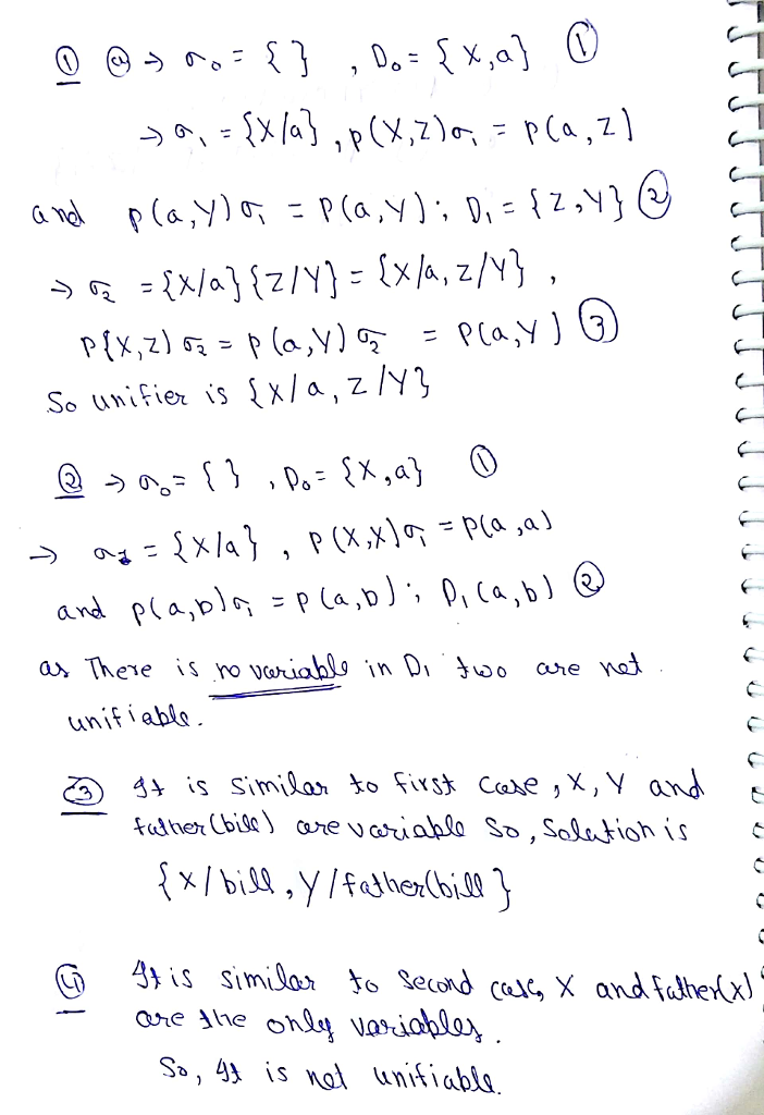 Solved 4 Attempt Unify Following Pairs Expressions Either Show General Unifiers Explain Unify 30 Q