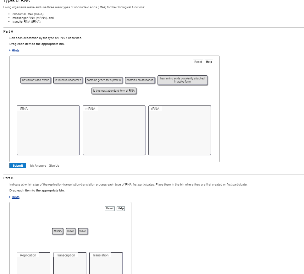 Solved Living Organisms Make And Use Three Main Types Of Chegg Com