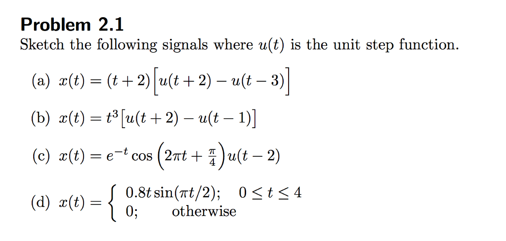 Sketch the following real discrete-time sinusoids. Find the period of each  signal. (a) cos (pi n/4). (b) sin (4 pi n/7) | Homework.Study.com