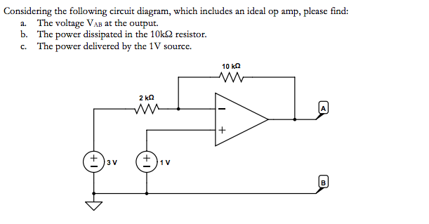 Solved Considering The Following Circuit Diagram Which I