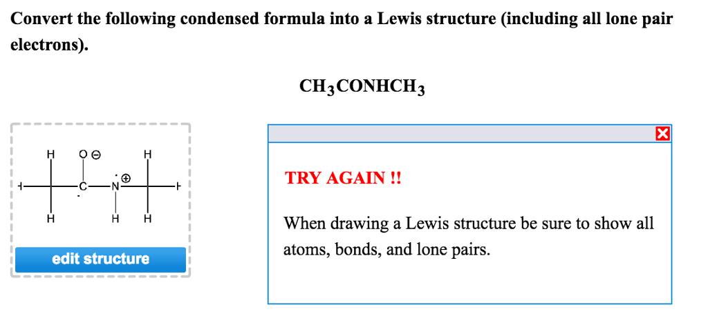 ch3conhch3 lewis structure