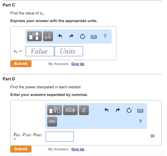 Solved Given The Circuit Shown In The Figure Vg 50 V Chegg Com