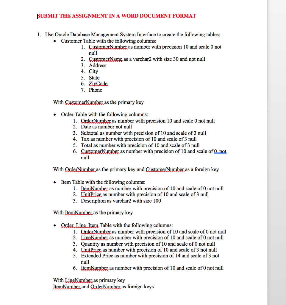 Solved Submit The Assignment In A Word Document Format 1