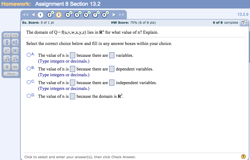 The Domain Of Q U V W X Y Z Lies In R For What Chegg Com