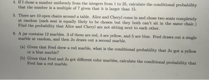 Solved If I Chose A Number Uniformly From The Integers Fr