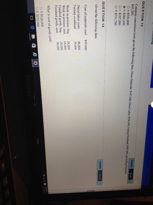 Solved Compute conversion costs given the following data: | Chegg.com