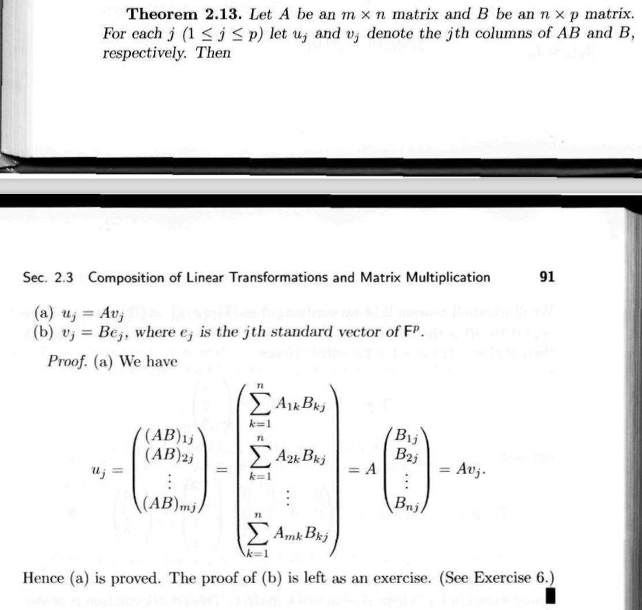 Solved Theorem 2 13 Let A Be An M N Matrix And B Be An Chegg Com