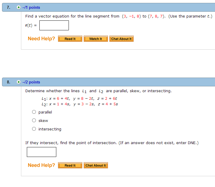 Solved: Find A Vector Equation For The Line Segment From (... | Chegg.com