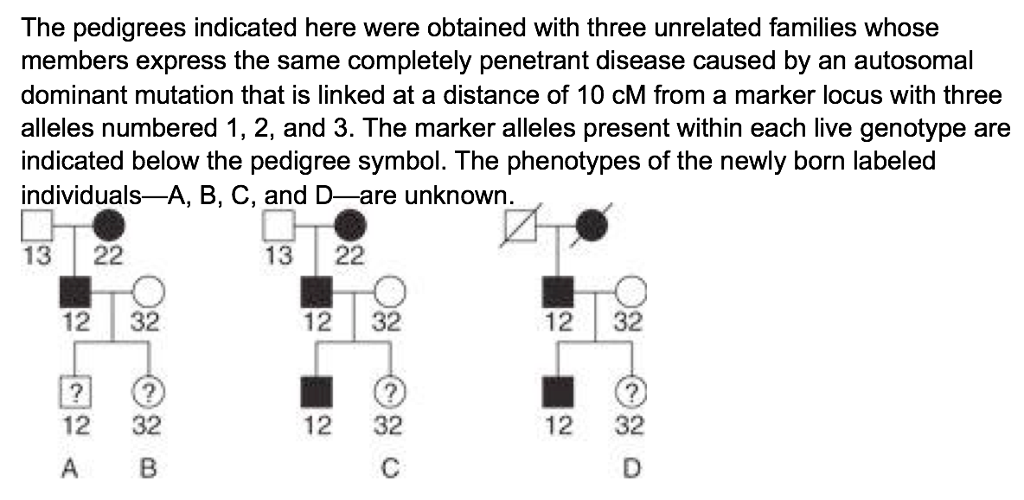 Labeled Pedigree Chart