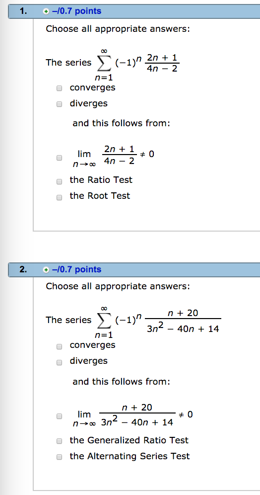 1 0 7 Points Choose All Appropriate Answers The Chegg Com