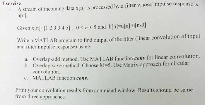 Overlap-add Method Matlab Program