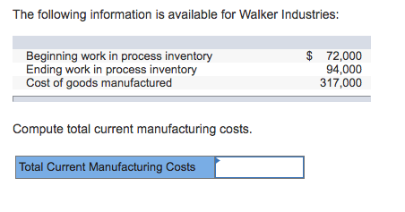 Solved The Following Information Is Available For Walker Chegg Com