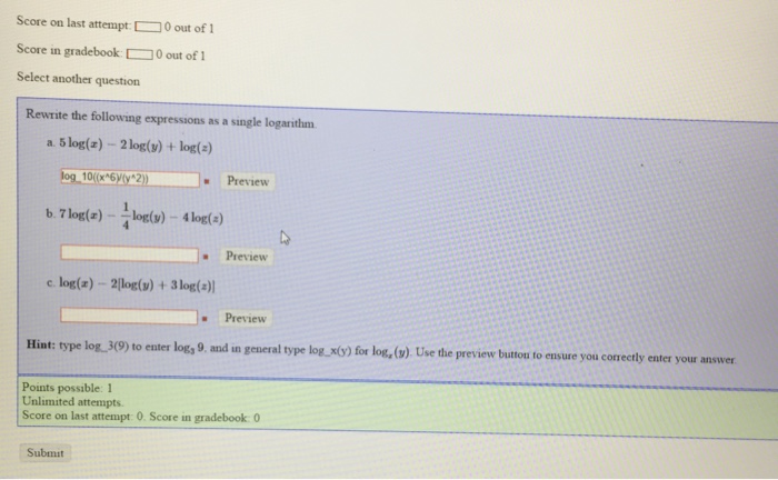 Solved Rewrite The Following Expressions As A Single Chegg Com