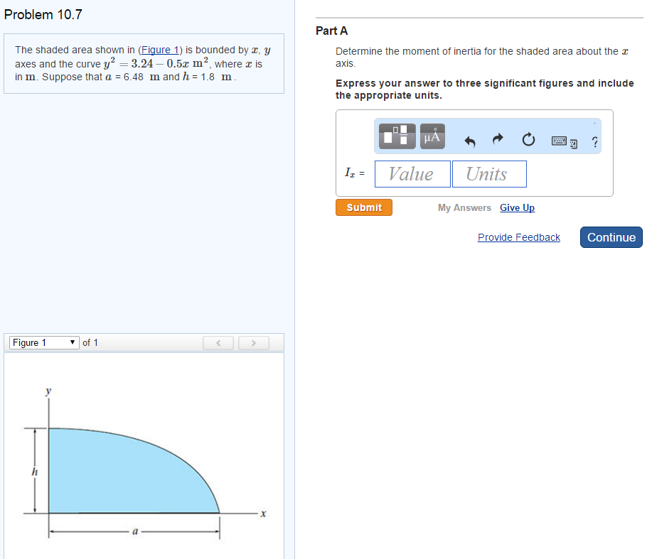 The Shaded Area Shown In Figure 1 Is Bounded By Chegg Com