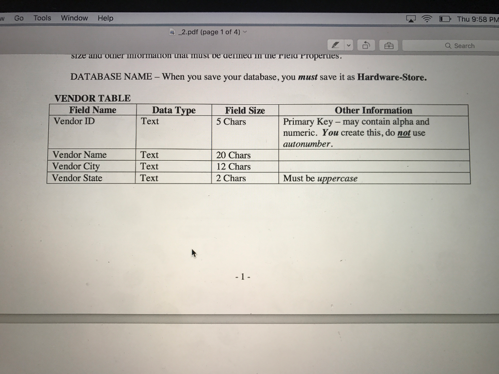 Computer Hardware Store Project 