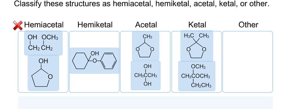 Solved Classify These Structures As Hemiacetal, Hemiketal