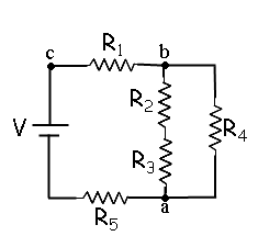 Solved A Circuit Is Constructed With Five Resistors And A Chegg Com