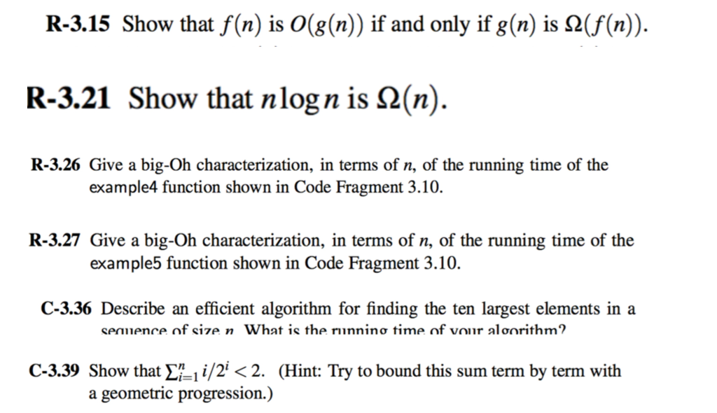 Solved: Mathematical Proofs Code Fragment 3.10 Is Here: Ht ...