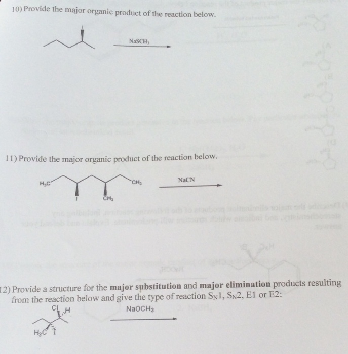 Provide the major organic product of the reaction