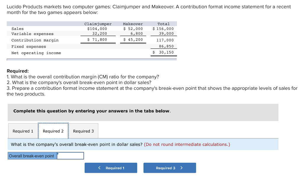 lucido products markets two computer games chegg com statement of comprehensive income single step