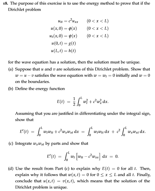 Solved The Purpose Of This Exercise Is To Use The Energy Chegg Com