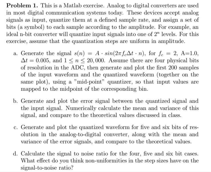 analog to digital converter noise