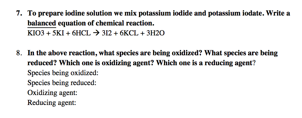 iodine and iodide