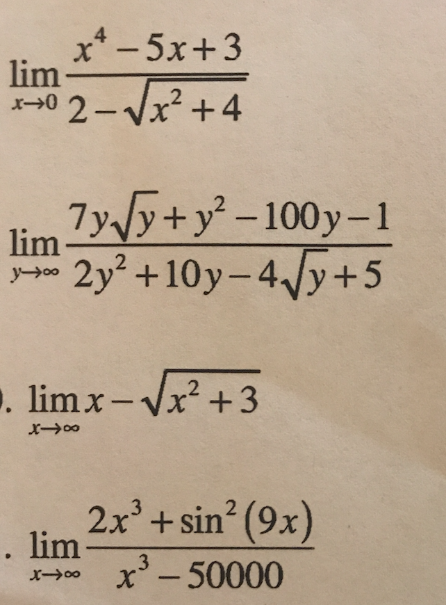 Lim 5 x 3 1. Lim 3x-2. Lim 5^x. Lim x 3. Lim (x+5 -x).