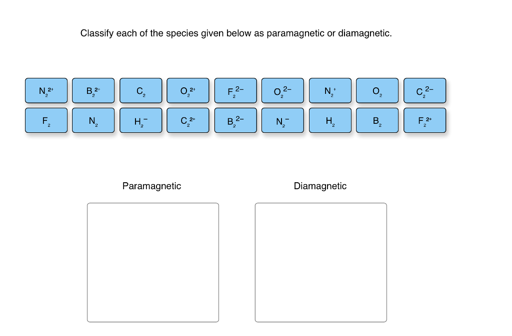Solved Classify Each Of The Species Given Below As Parama