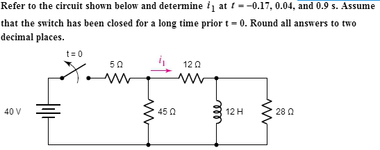 Solved Refer To The Circuit Shown Below And Determine I 1