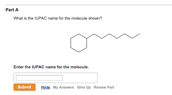 What Is The Iupac Name For The Molecule Shown Enter Chegg 