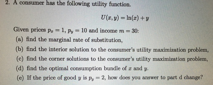 marginal rate of utility