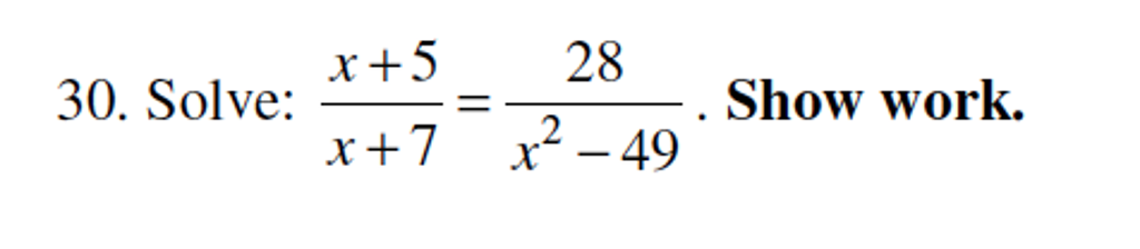 Solved Solve X 5 x 7 28 x 2 49 Chegg