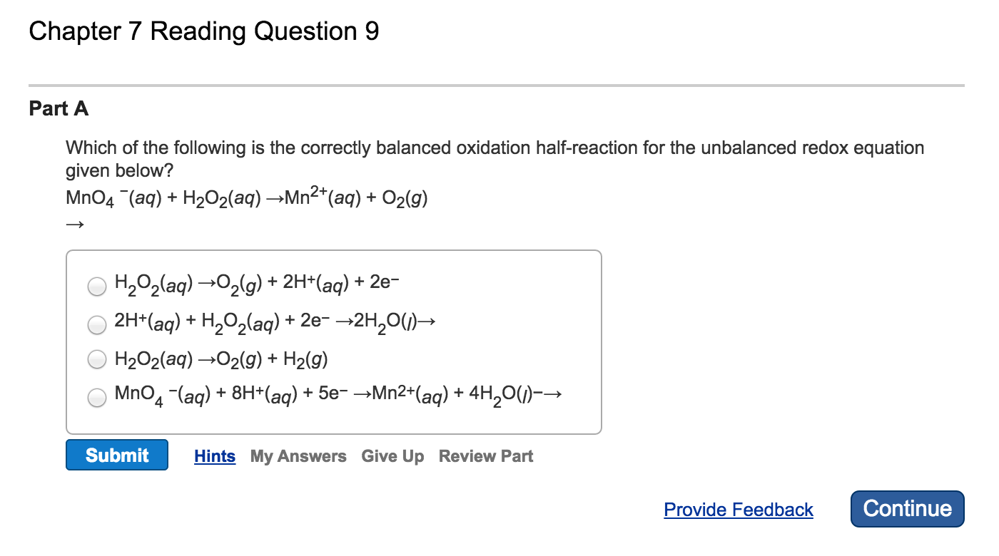 Solved Which Of The Following Is The Correctly Balanced | Chegg.com Solved Which Of The Following Is The Correctly Balanced | Chegg.com
