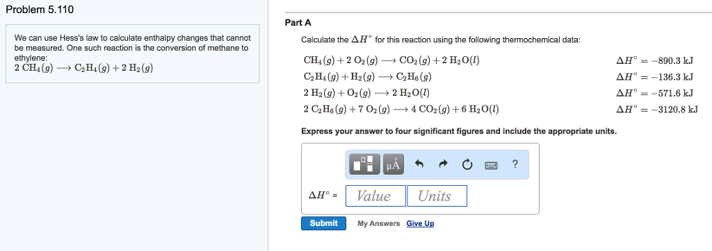 Solved Problem 5 110 Part A We Can Use Hess S Law To Chegg Com