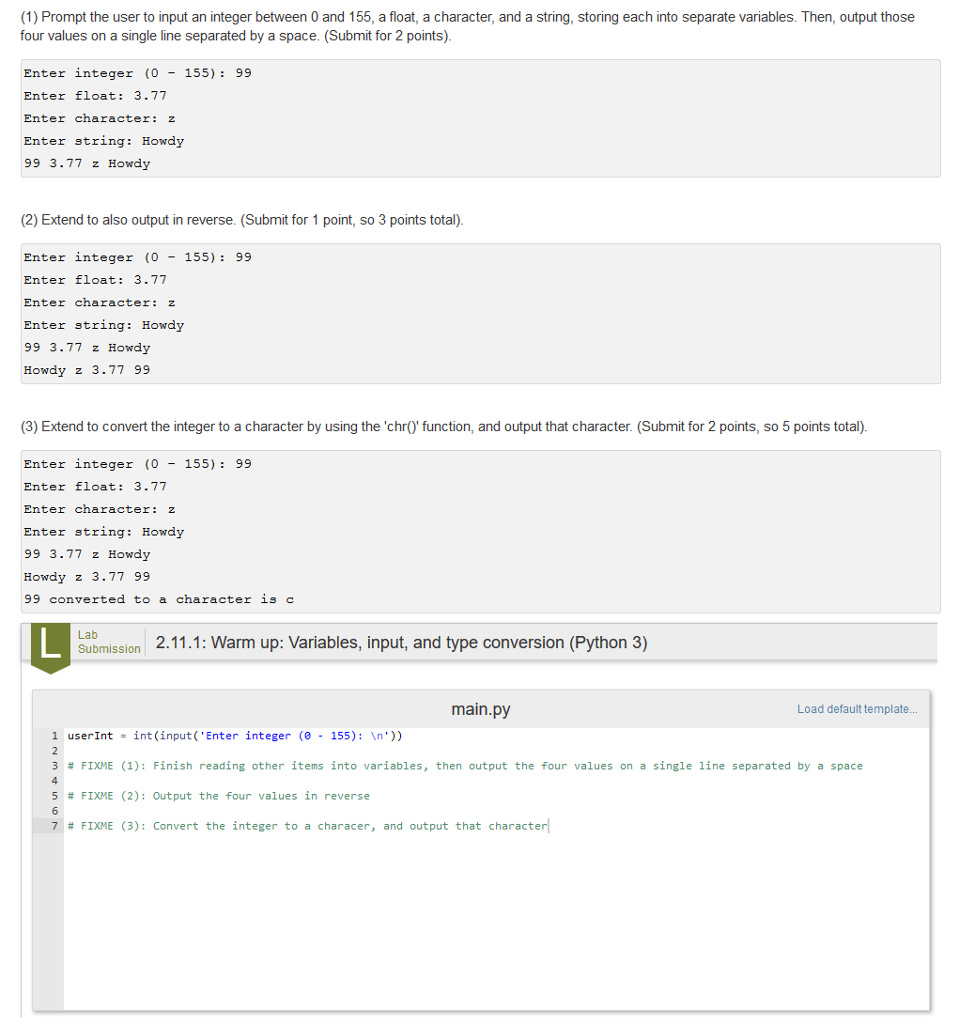 Solved 1 Prompt The User To Input An Integer Between 0