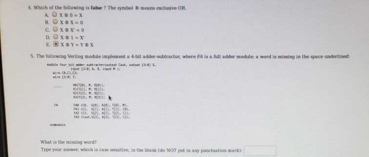 Solved A Which Of The Following Is False The Symbol 0 M Chegg Com