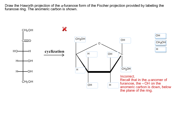 b structure fructose Projection Of Draw Form Haworth The furanose The Solved: A