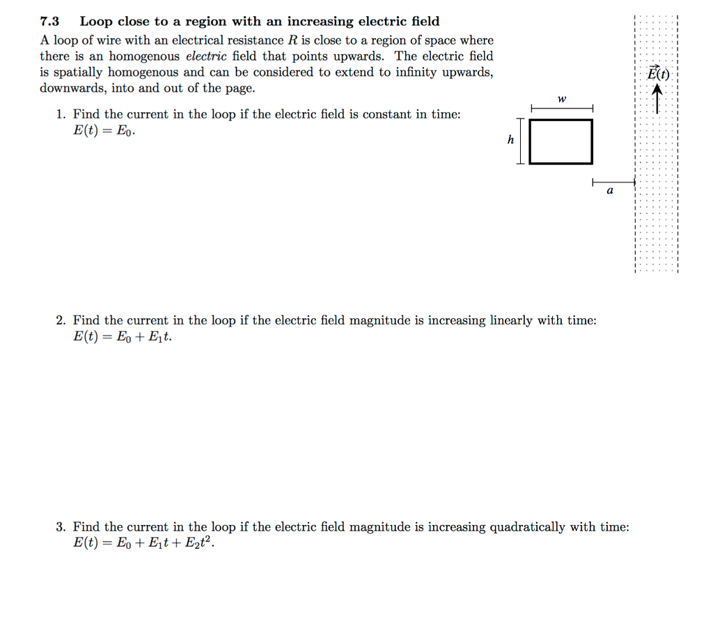 Loop Close To A Region With An Increasing Electric Chegg Com