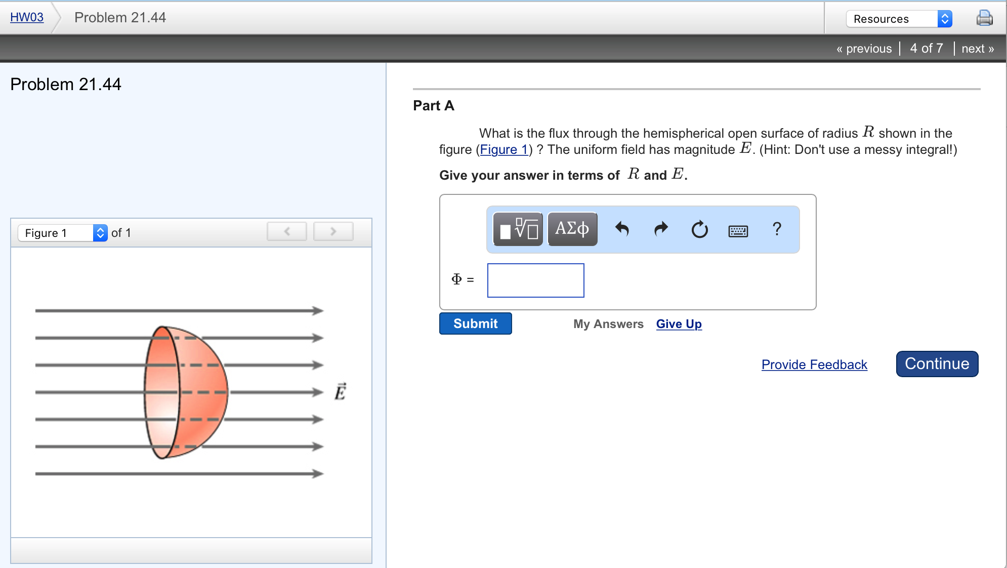 Solved What is the flux through the hemispherical open