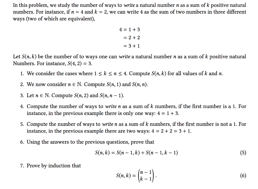 Solved 3. I which natural numbers can be written as the sum