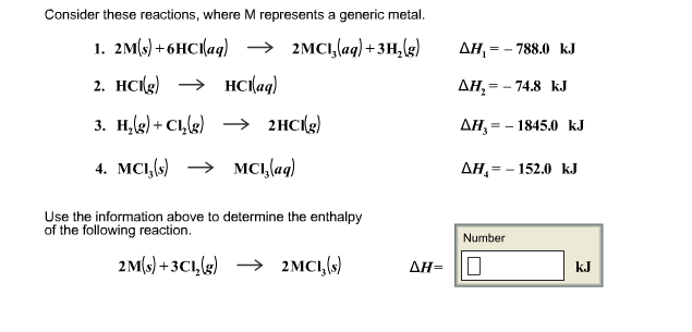 Consider These Reactions Where M Represents A Chegg 