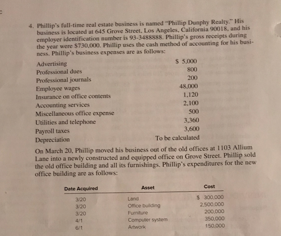 Complete A 2016 Federal Income Tax Return For Phil